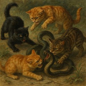 Cats-vs-Snake-in-Nature